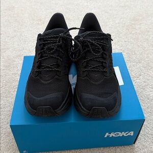 Hoka One One Men's Black Mesh Athletic Shoes